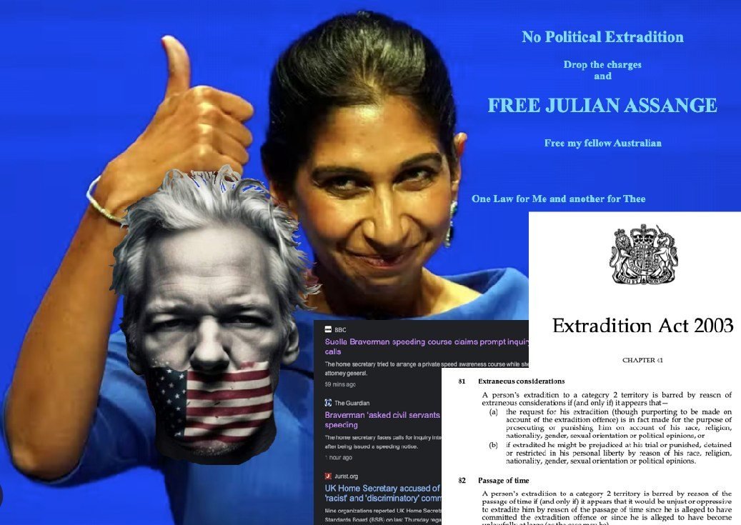 allaboutgold's tweet photo. "The UK Home Secretary thinks my fellow Australian, Julian Assange should be extradited to face trial, for exposing war crimes and corruption, at the hands of those who plotted his assassination while trying to use her position to try and avoid a speeding awareness course." A typical example of ignorance, compliance and slavish subservience to a terrorist government and the rules do not apply to her, only to others. Typical hypocrisy of the UK Government.