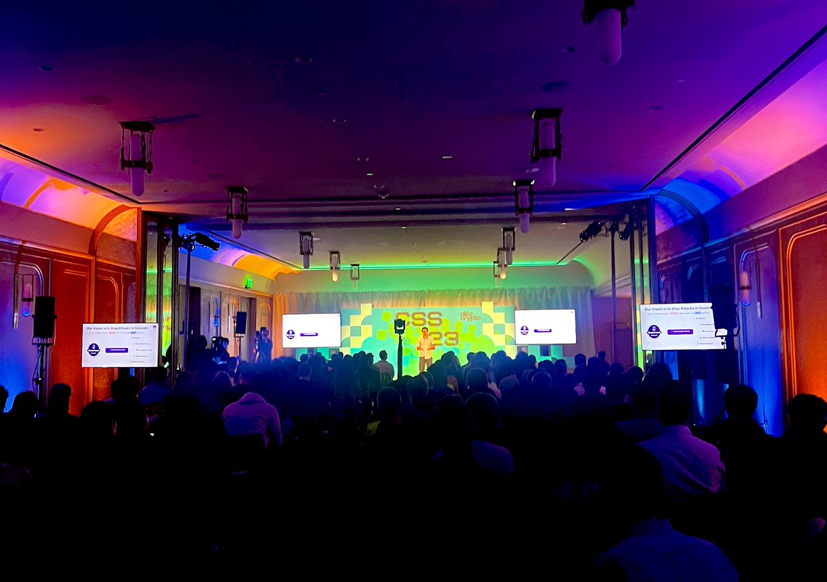 ChainPatrol's tweet photo. 🏡 FULL HOUSE for @NikitaVarabei 

Demo Day Pitch at @a16zcrypto

#CSS23 https://t.co/ijzNFrLhN0