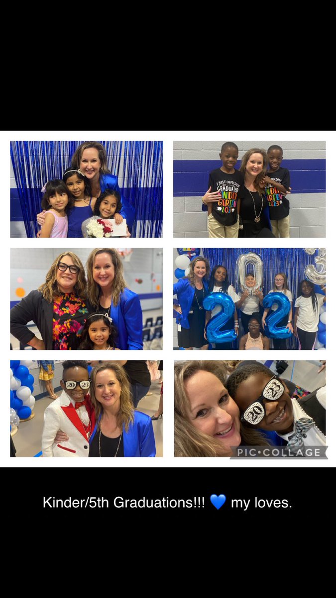 MrsMobley5's tweet photo. Kinder/5th grade graduations! We are so proud of our little Dragons. 💙 @DeerCreekElem https://t.co/eF5JEVDGUf