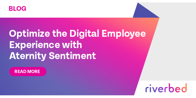 Aternity Sentiment is setting a new standard for DEX. Learn how it empowers IT teams to deliver a better #digitalexperience, drive productivity and improve overall business performance: #AternitySentiment #DEX #DigitalEmployeeExperience @riverbed rvbd.ly/43rpnPg