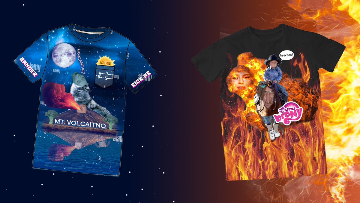 Which one you copping?

LEFT: "Mt. VOLCAITNO" as designed by myself and chat.
RIGHT: "Bry Little BRONY" as designed by <a href="/AuntyCaitlin/">Caitlin</a> and chat.

"BOTH" IS AN OPTION OBV.