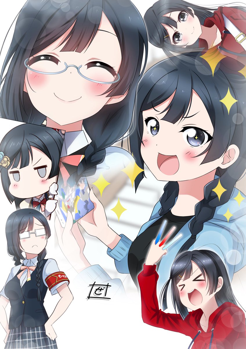 澁谷かのん 「#1日でフォロワー何人増えるかチャレンジ 気ままにイラスト描いてます( ˊ̱˂˃」|ぜろのイラスト