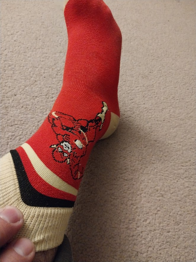 mikejhallgren's tweet image. Sporting my #TheFlash socks for the series finale of @CW_TheFlash! #FinalRun