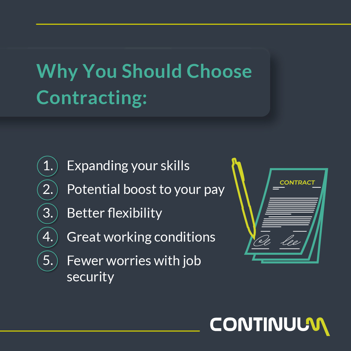Continuum_aus's tweet image. Whether you are simply ready for a career change or you want to experience the flexible world of contracting, moving from permanent work to contract could be the change you need. 👇
ctmr.com.au/job-search-adv…

#CareerChange #CareerAdvice #PermanentWork #Contract