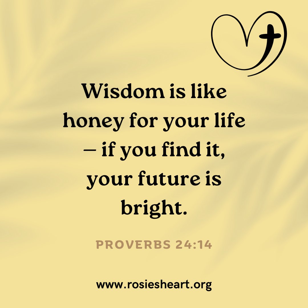 Did you enjoy today's proverb?
#EveningMeditation #MayProverbsChallenge 

#RosiesHeart #LoveAbounds #Royalty #Redeemed #Radiance #Resilience #Revive #Nonprofit #fyp #Christian #HelpingOthers #JesusIsLord #Proverbs #MayChallenge #Wisdom #Knowledge