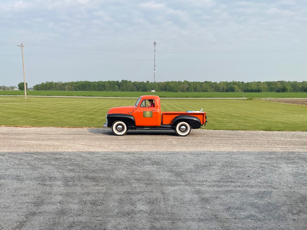 Just needed a couple #Soybean  bags to finish up the field. Why take the other farm truck when this is an option in the shed. #ontag