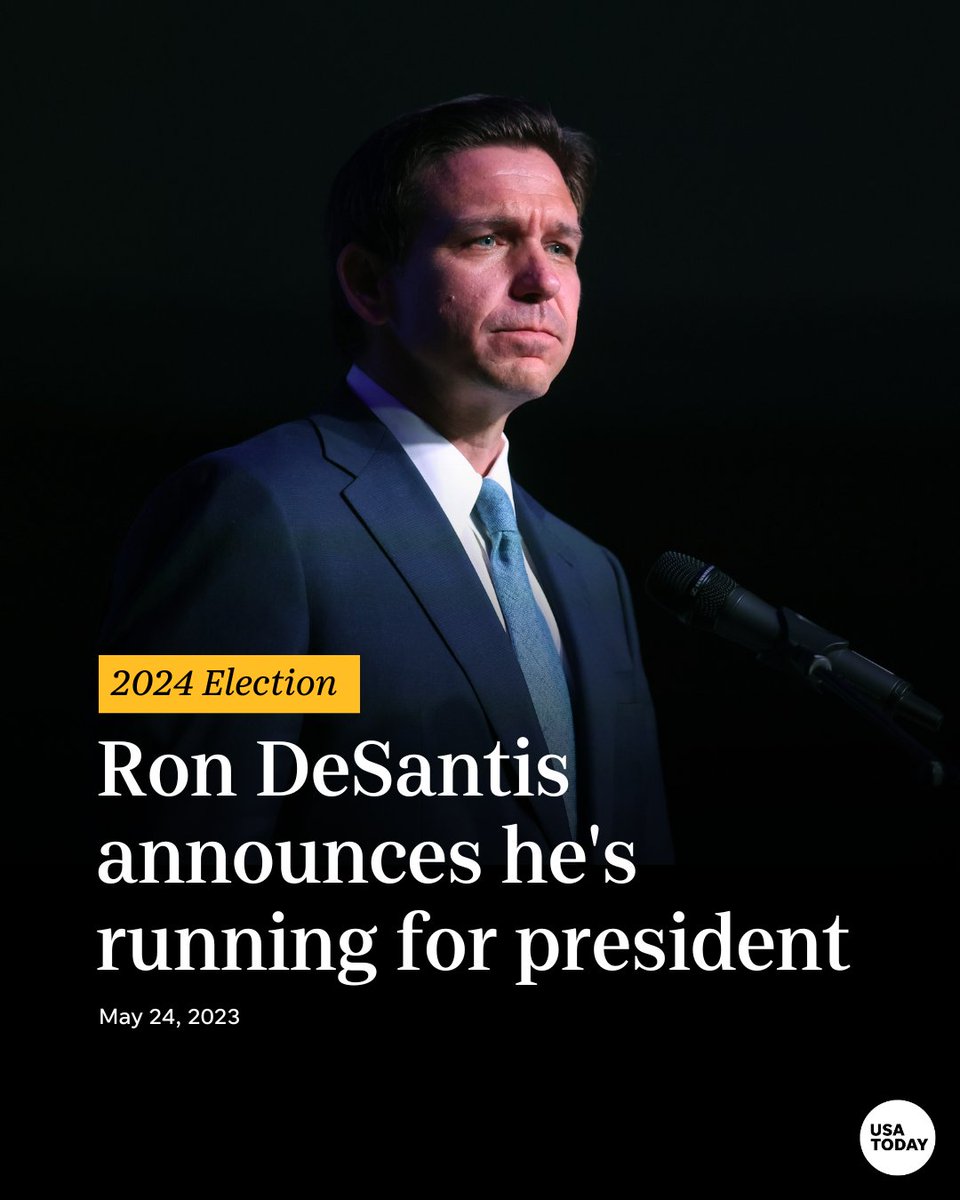 Florida Gov. Ron DeSantis publicly announced on Twitter – after a few technical issues – that he is running for president in 2024.

He filed for the paperwork for his campaign earlier on Wednesday. bit.ly/3BWsN0I