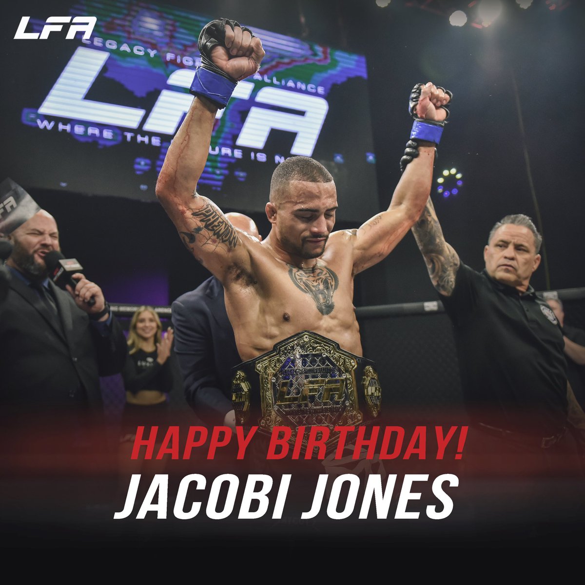 #HappyBirthday to <a href="/LFAfighting/">LFA</a> #lightweight champion @BigToeMMA! 🎉

Give him a #birthday follow!

#MMA
#LFANation
<a href="/UFCFightPass/">UFC FIGHT PASS</a>