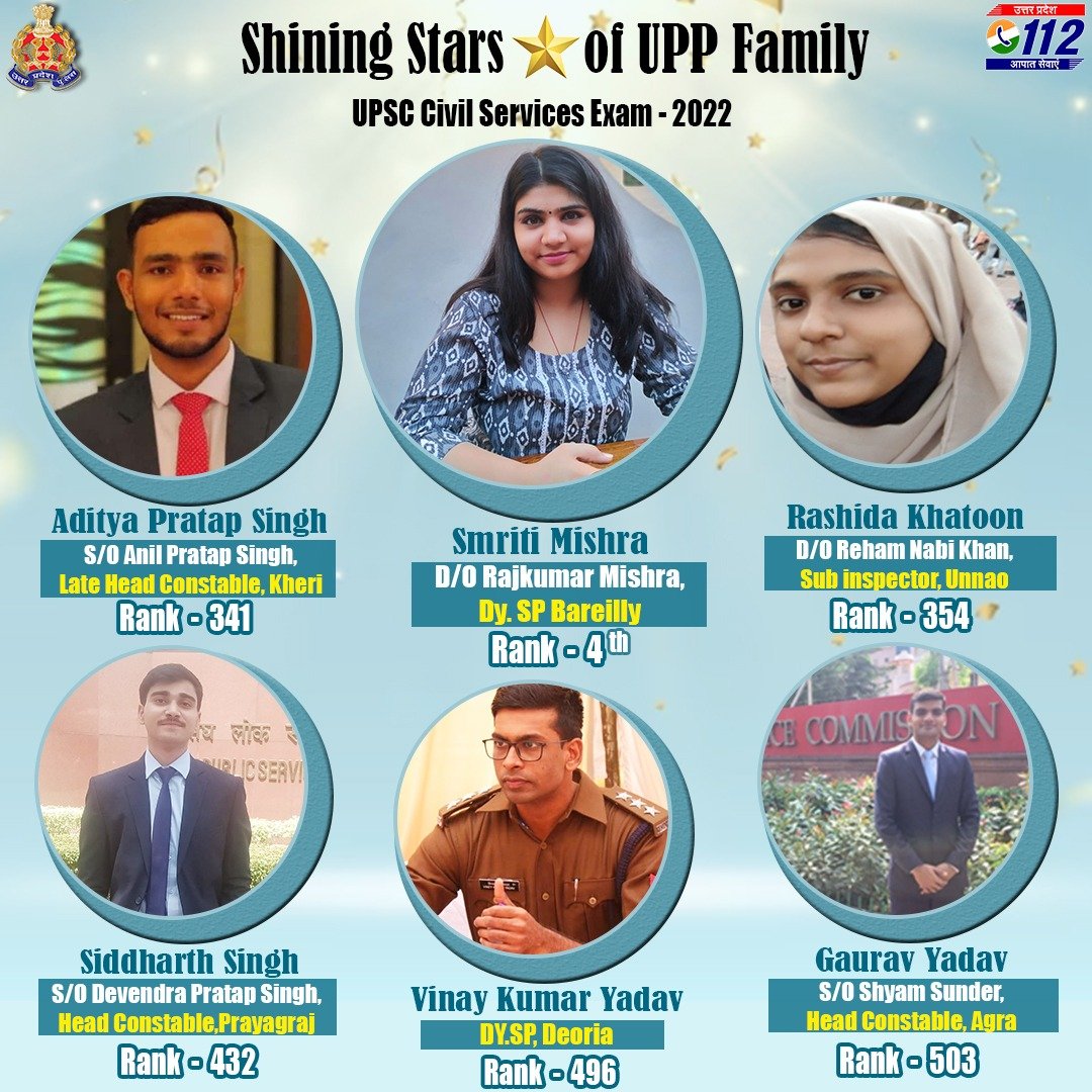 Shining Stars of UPP Family 👏👏👏

#UPSCResult2022