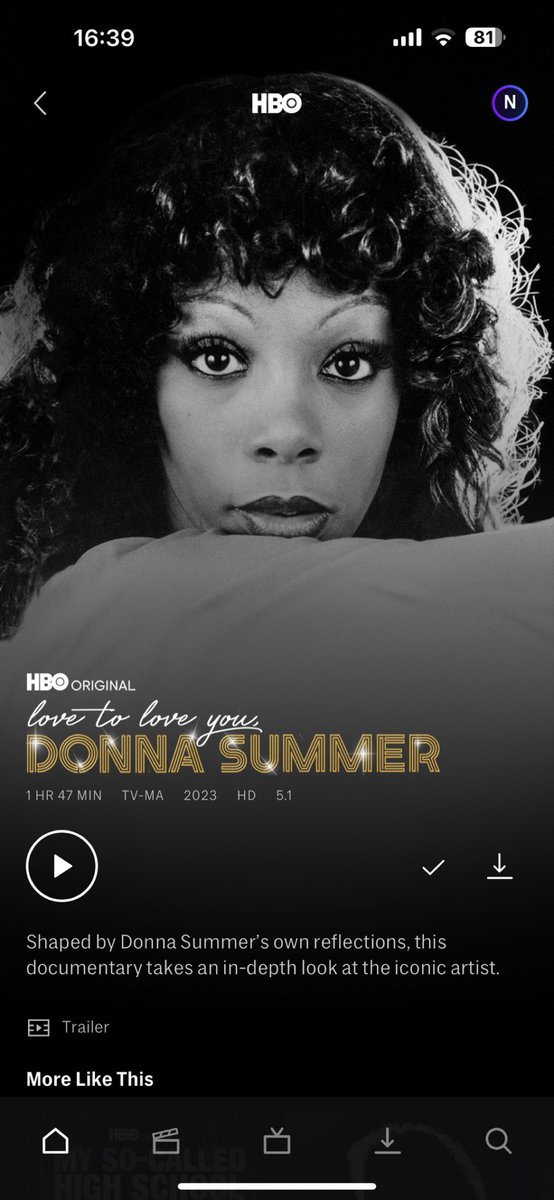 #NowWatching #DonnaSummer ✨🕊️