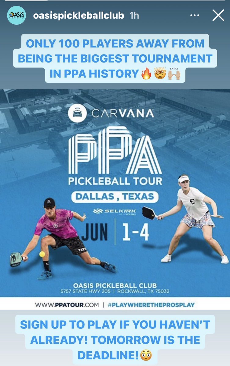 <a href="/PPAtour/">Carvana PPA Tour</a> 
82 and counting.....