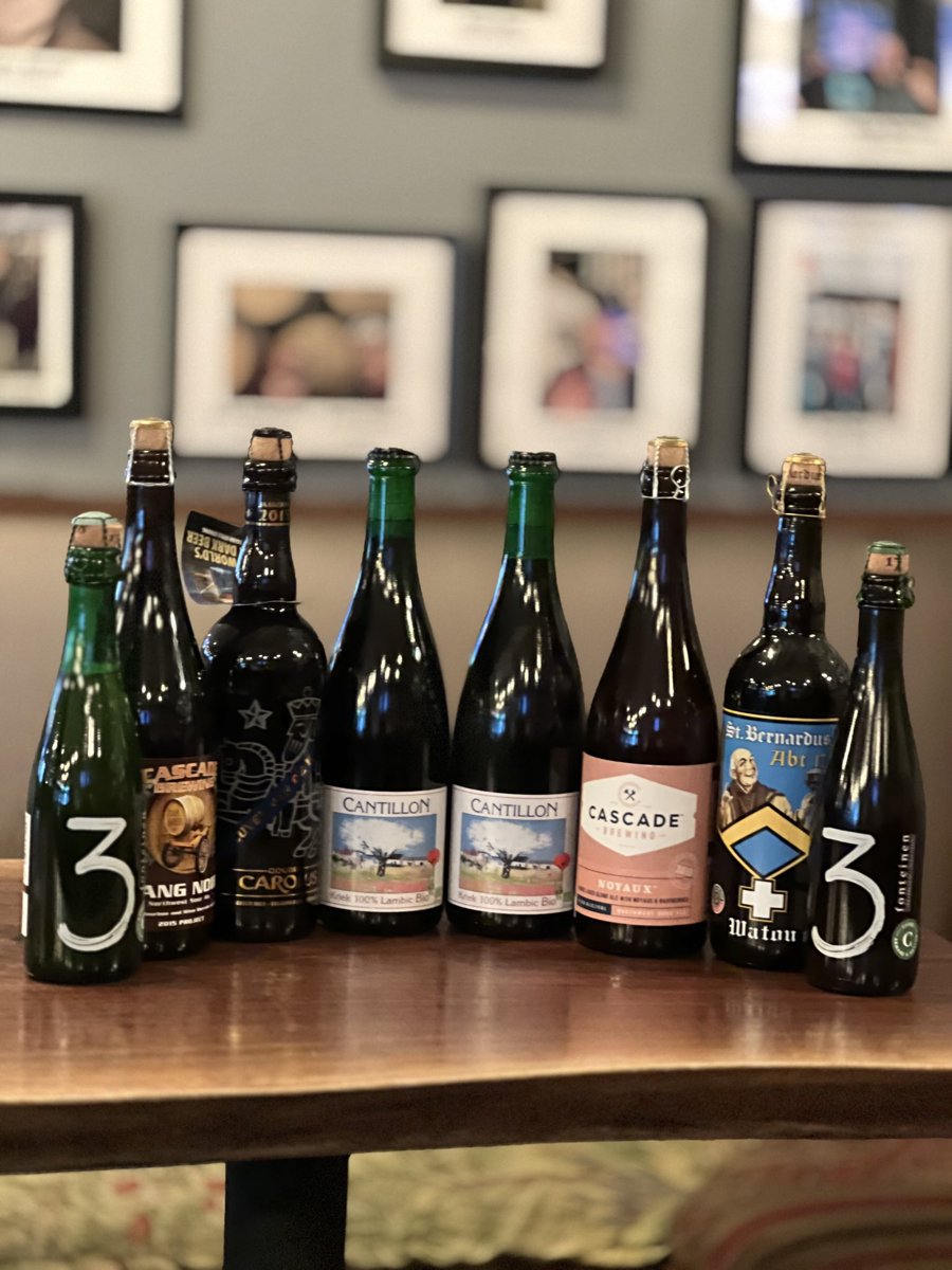 Updatefor our upcoming anniversary party.
On top of some fantastic draughts, we will do samplings of real cellars gems
2017 Cantillon Kriek 
2017/ 2018 3 F
2015 Cascades Noyaux 
2015  Sang Nour
2017  Cuvée Van De Keizer
2017 St. Bernardus Abt 12 detail details on the website