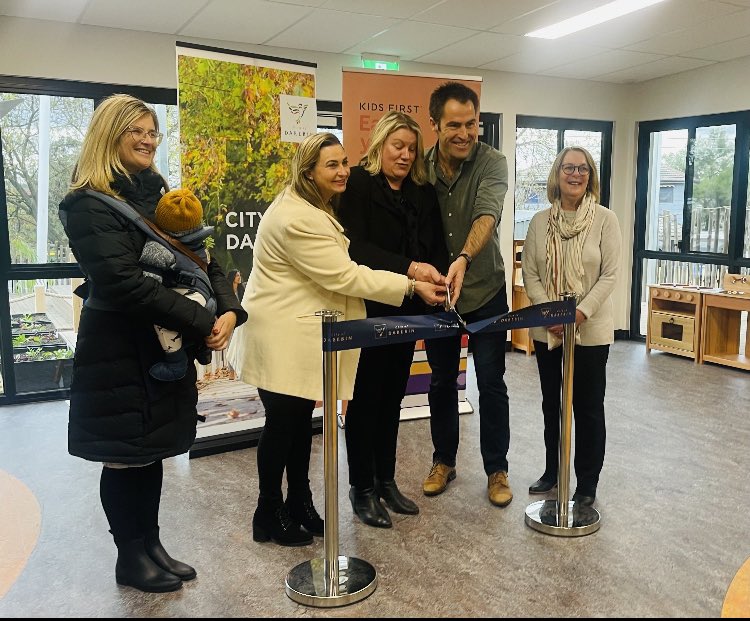And with the cut of a ribbon by @IngridStitt Reservoir East Family Centre is officially open! Our team is so proud to bring our unique Early Years model to this community and forge amazing partnerships with @CityofDarebin and Reservoir East PS