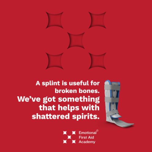 emo_firstaid's tweet photo. You’ll have to determine such an injury without a swelling, though.
#TrainForEmotionalFirstAid, and you’ll get an idea about being of comfort to someone in need at EFAA.

#EmotionalWellness #PositiveVibes #Mindfulness #PositiveChanges #mentalhealth #EFAA #EmotionalFirstAidAcademy https://t.co/H1Nu0xcLB9
