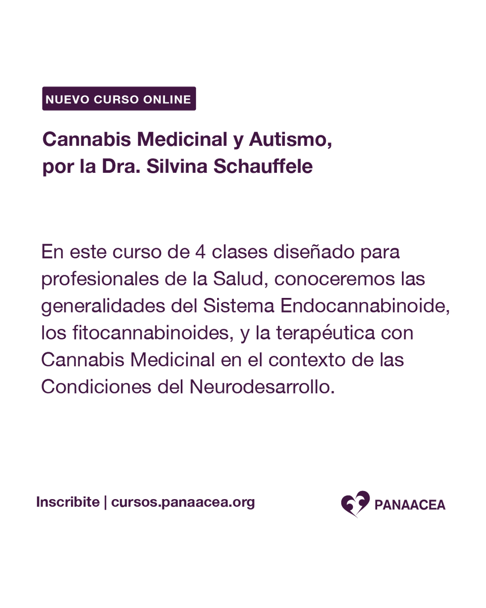 Dirigido a Profesionales de la Salud y Abierto a Familias. Inscribite Ahora! 👉cursos.panaacea.org  
Comenzalo cuando quieras y a tu ritmo!  
. 
🌐 Modalidad: 100% Online 
🎓 Certificación: PANAACEA 
.
.
.
#cannabismedicinal #autismo
<a href="/alexiarattazzi/">Alexia Rattazzi</a>