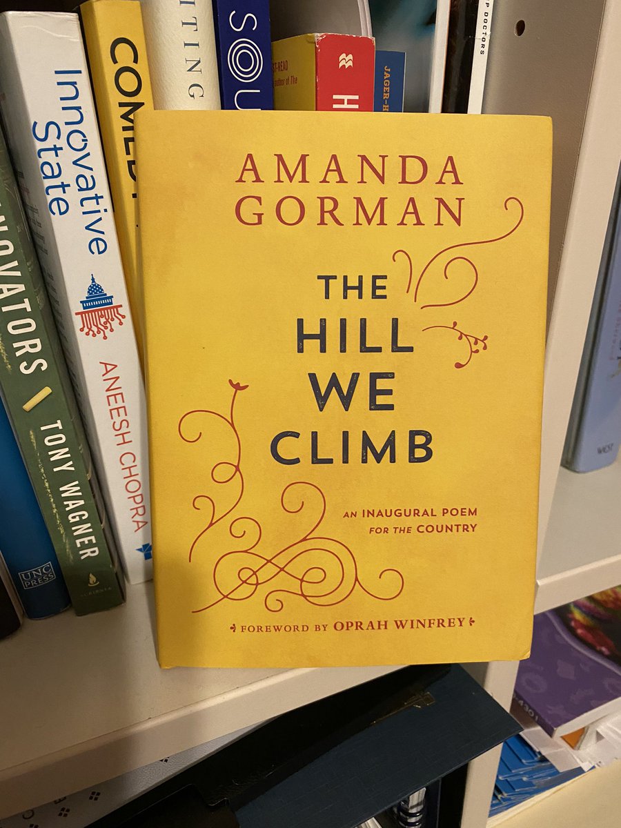 LateefForVA's tweet photo. As the Chairman of the School Board for the 34th largest school division in OUR Nation , I thought I should share  a picture of my bookshelf at home.  

Thank you @TheAmandaGorman for words that will remain immortal. https://t.co/Imunv8xH1z