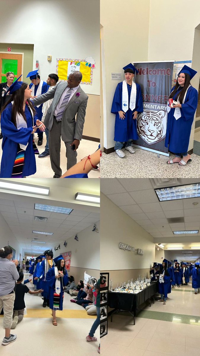 BonnerElemHISD's tweet photo. Congratulations to Bonner's alumni Class of 2023! Thank you for the graduation walk down our hallways and inspiring our students! Good luck on your next journey, Chavez HS graduates! 👨‍🎓🎓👩‍🎓 @ChavezHS_HISD @TammieDaily9 https://t.co/MIwLfL0Row