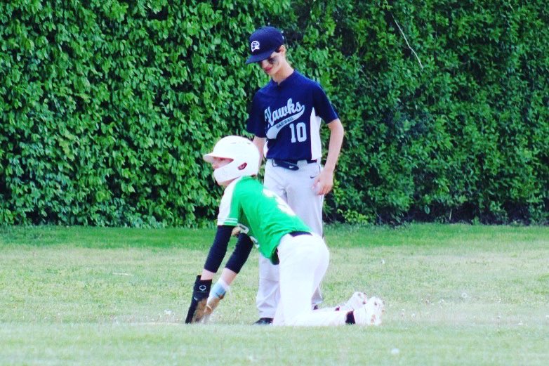 @Nursedann What an absolute joy it was to watch your boy play. He’s a special kid with a ton of talent and a big heart. Finn will forever be Evan’s teammate at heart. #baseballfamily #foreverfriends #baseball