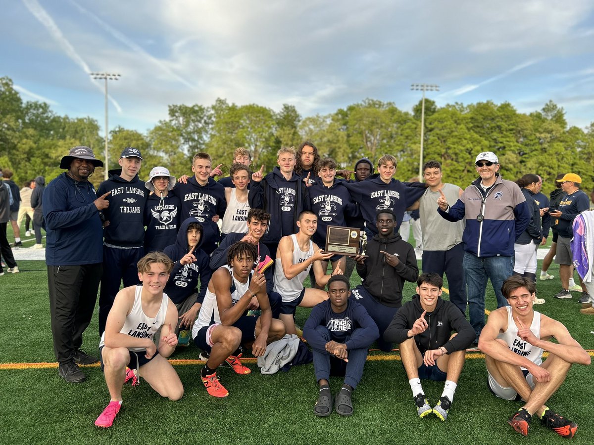 These Trojans are CAAC Champions!!! Congratulations to our Track & Field guys and coaches!!