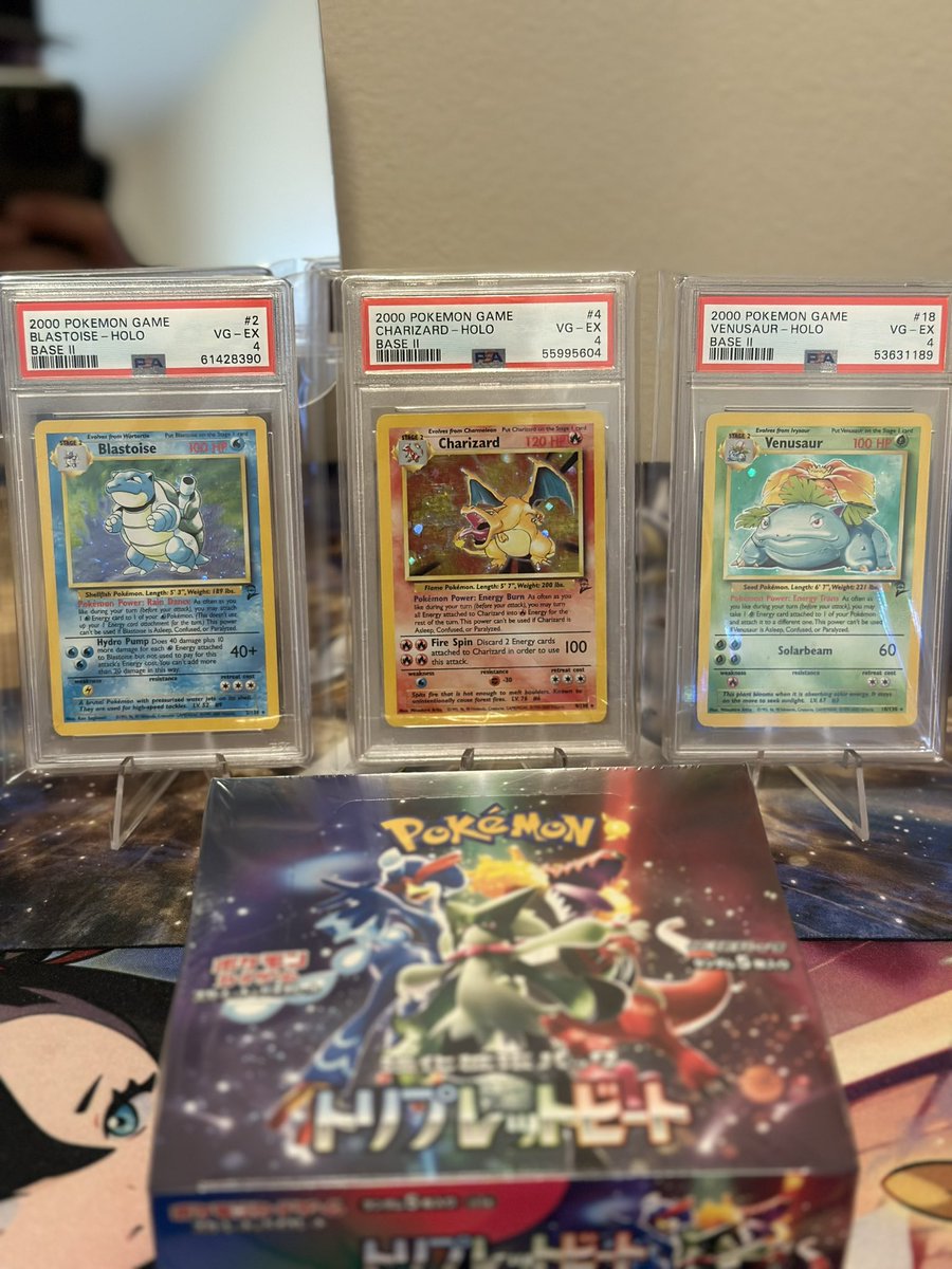 tcgtoolkitapp's tweet image. Tomorrows show is going to be insane 🫣 #pokemon #charizard #base #trio 

whatnot.com/live/bf3a7d61-…