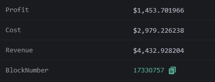 Do you know that you can earn a minimum of $1453 per day with only 1.5 ETH budget?

#MEV 🤖 made $1,453 from #Arbitrage , using 3 tokens ( $CBDC, $ETH, $WETH ):

Build your own MEV Bot: justpaste.it/mevbotofficial

$PEPE $PSYOP #memecoin #NFT #ENS $BTC #CRYPTO