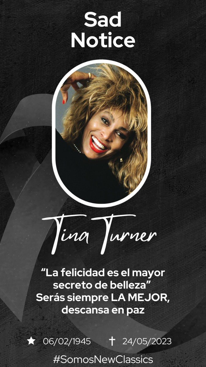 You were simply the best… 🎶
#TinaTheBest 
#RestInPeace 🙏🏽