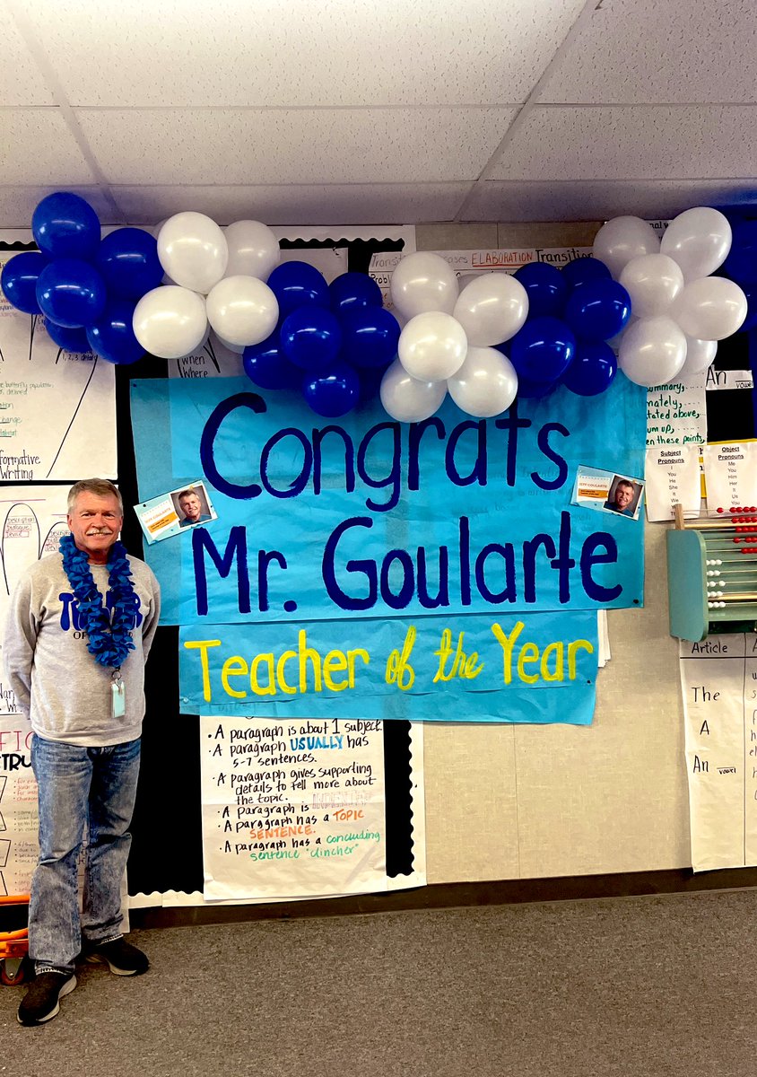 Congratulations to our Teacher of the Year🦁, Mr.Goularte! 🎉 #loyalions #alisalfuerte #alisalstrong