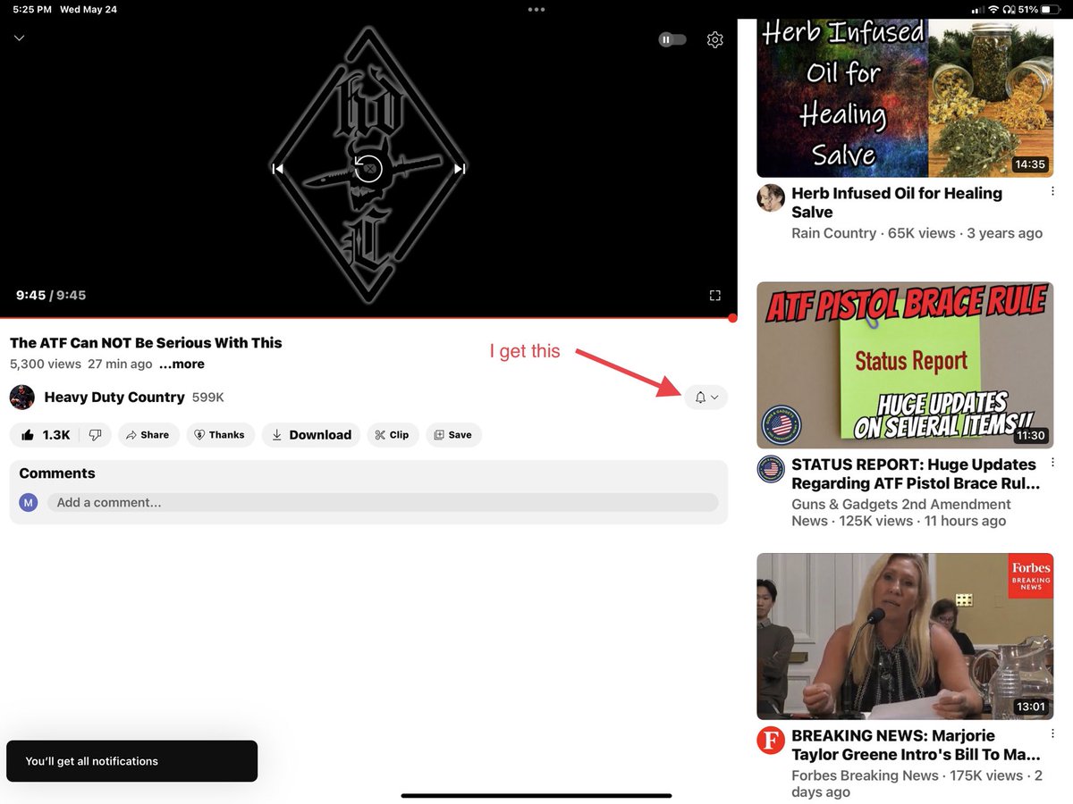 BlackRifle2's tweet photo. WTF is UTube doing? Shadow banning channels now? #Fyoutube https://t.co/EOJWkn9vhZ