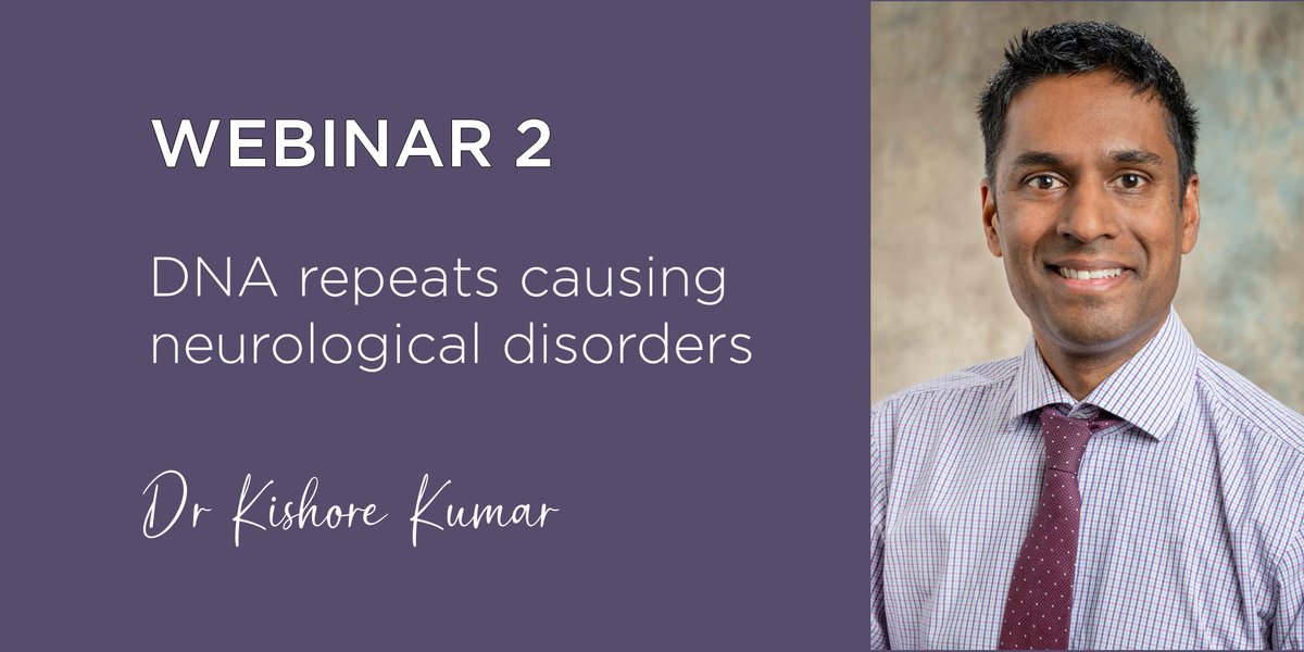 The IPM&B's Genomics 2023 Webinar Series continues on 31 May 2023 with Dr Kishore Kumar. Learn more about repeat expansion disorders and how new techniques, such as nanopore sequencing, can be used to detect these disorders. Free registration 👉 ow.ly/iFGf50Ow86T