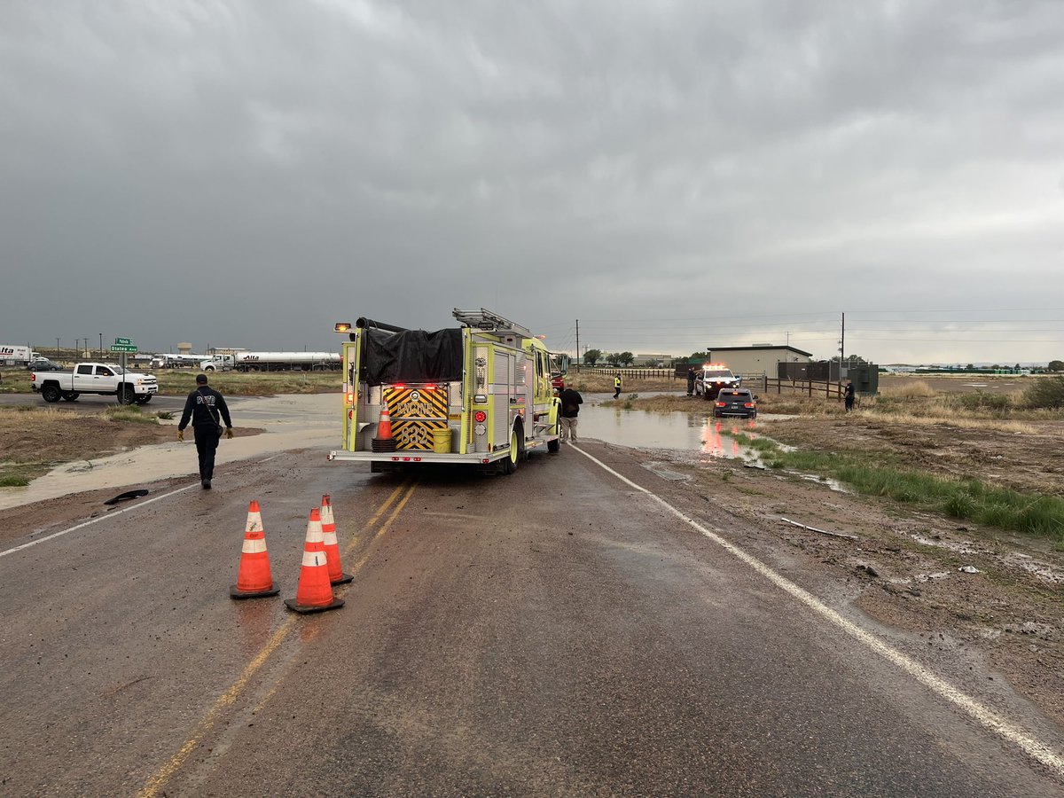 <a href="/PuebloWestMetro/">Pueblo West Metro</a> UPDATE: As of 6:30 pm the road is reopened. BE SAFE of driving through areas with standing water!