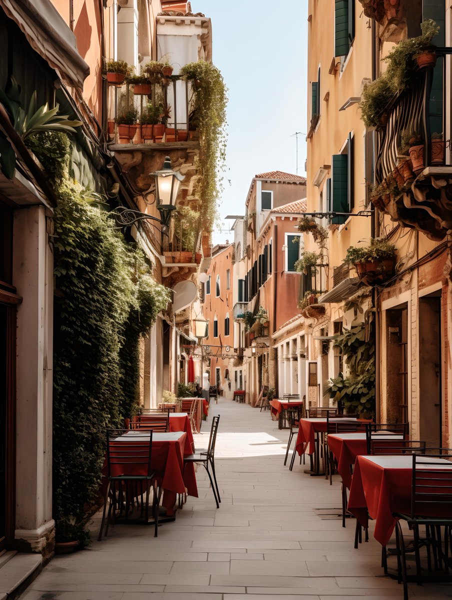 A city every day (nothing is real)
objkt.com/asset/KT1KVEdr…
Streets of Venice
Venice is a city of the senses. It is wonderful to stroll through the narrow streets of the city surrounded by water. History and romance are omnipresent.