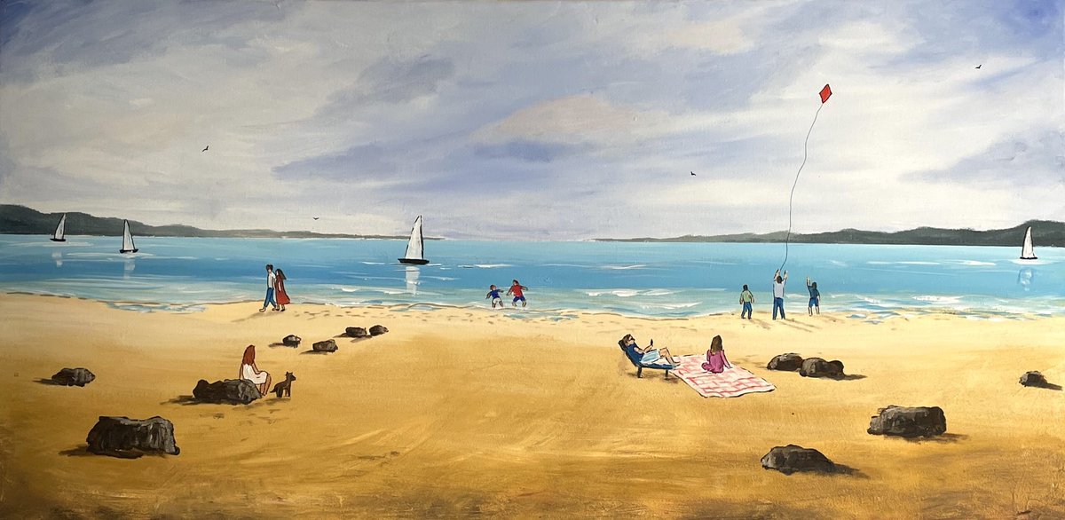 artwork500's tweet photo. Aisha Haider
A Delightful Beach Day
Acrylic on Canvas
40”￼￼ x 20”

https://t.co/itHCJgXd2Z

📩 PM For Further Enquiries
🚚 Free Postage Throughout the UK
📲 Klarna, Clearpay Options Available

#londoninteriordesign #londoninteriordesigner #interiordesign #londoninteriors https://t.co/ylJLRSOKrQ