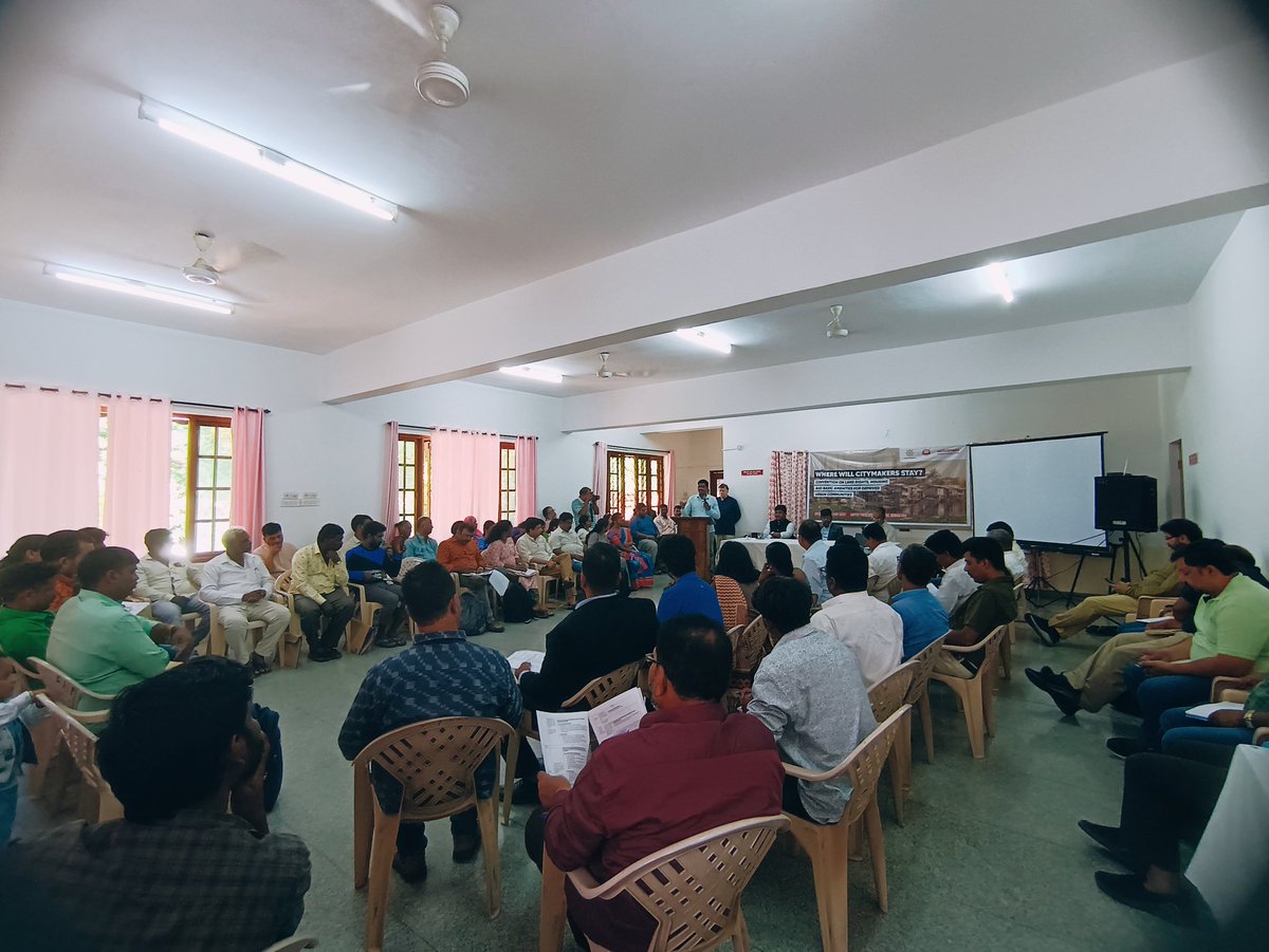sndeep's tweet photo. At the start of our discussion on slum land tenures, urban land policies and #righttothecity #righttocity. Experiences and advances from 11 States of India are being shared to develop ways ahead. Shri Isaac speaks on slum policy of #Karnataka https://t.co/7rO0l2I6vx