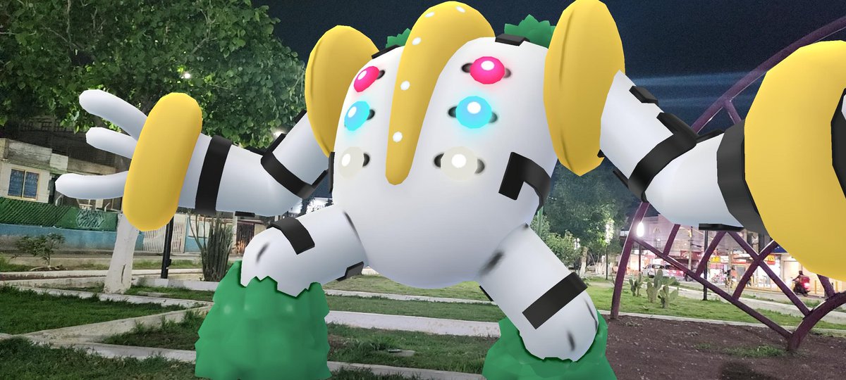 OmarChM10's tweet image. Después de varias semanas pude jugar la Hora Legendaria. Y en la primera Raid me salió este Papu 🥳💯. Muchas gracias amigos @AzathothPrimal y @TinyDracoAdan por el apoyo. 🙌

#Regigigas 
#PokemonGOApp
#PokemonGO