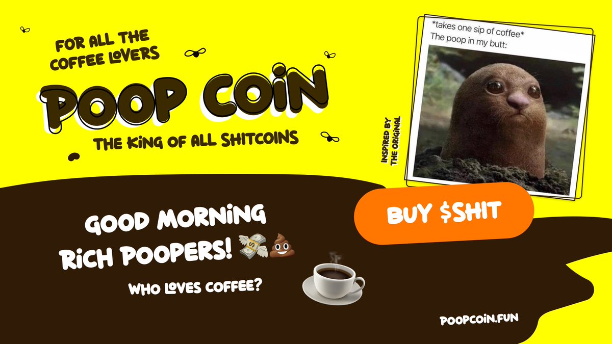 PoopCoin_King's tweet image. GMGMGMGMGMG! ☕️☕️☕️