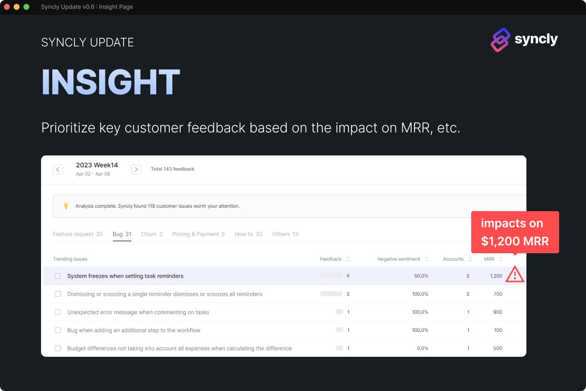 🔍 Seeking valuable insights from customer feedback? Look no further!

With Syncly's AI-powered solution, you can effortlessly uncover trending customer issues from their feedback.

Learn More : syncly.app/blog/syncly-up…
