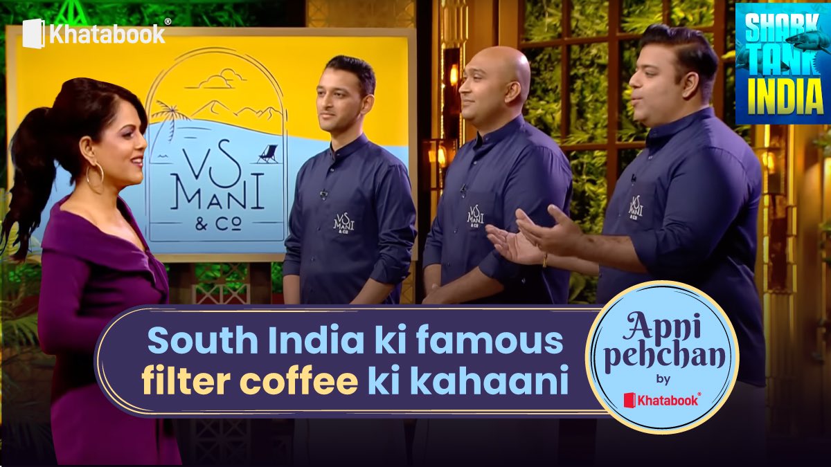 Khatabook proudly presents the Apni Pehchan series, unveiling the captivating story of VS Mani Coffee. Discover the dedication, innovation, and passion that have shaped this remarkable brew.

Watch the full video now youtu.be/E1EFhbPpSoY
 
#ApniPehchan #Khatabook #VSManiCoffee