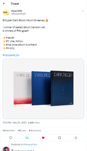 forevery_won3's tweet photo. @Kpopsellsph dark blood cutiee~ sana maambunan at mauwian ng giveaway huhu, bigay niyo na po 'to sakin flss!! https://t.co/tO7g5XLKFP