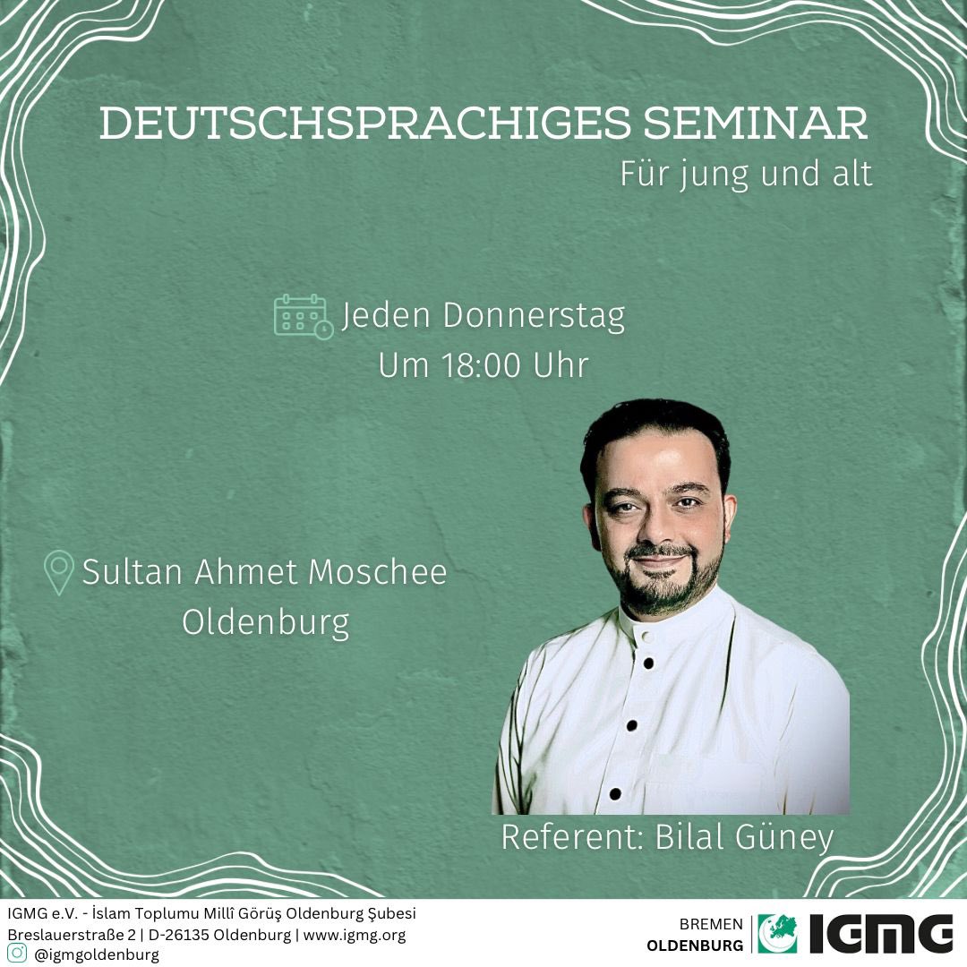 Vortragsreihe in unserer Gemeinde in Oldenburg