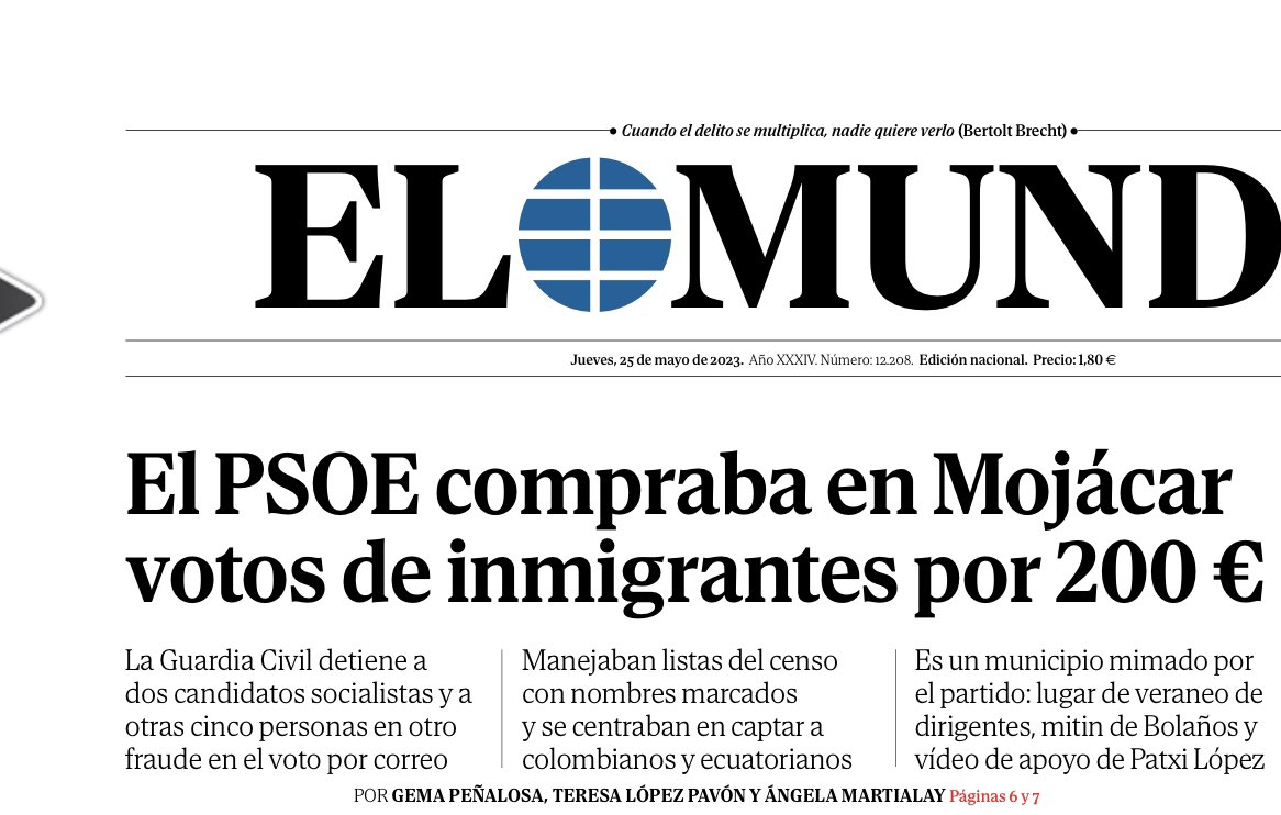 ignaciadepano's tweet photo. No votes al partido del pucherazo.
Salvemos la democracia.
#stoppsoe https://t.co/CEWhAfUw1k
