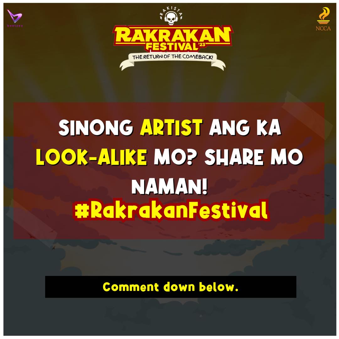 It’s your chance to shine! Malay mo, makapagpa-picture ka pa sa ka look-alike mong artist sa Rakrakan.🤘 Make sure to avail your tickets now also to secure your spot to our FREE BUS TRANSPO point-to-point (Manila-Clark-Manila) to enjoy HASSLE-FREE LONG WEEKEND ADVENTURE.