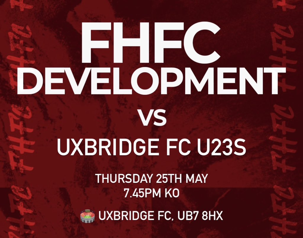 Match Day <a href="/HeathensRes/">Flackwell Heath Development</a>

🏆 League Cup Final 
🆚 Uxbridge FC U23
🏟️ Uxbridge FC, UB7 8H
⏰ 7.45pm KO

Come and support the boys 🔴👊🏻

#Heathens #CupFinal