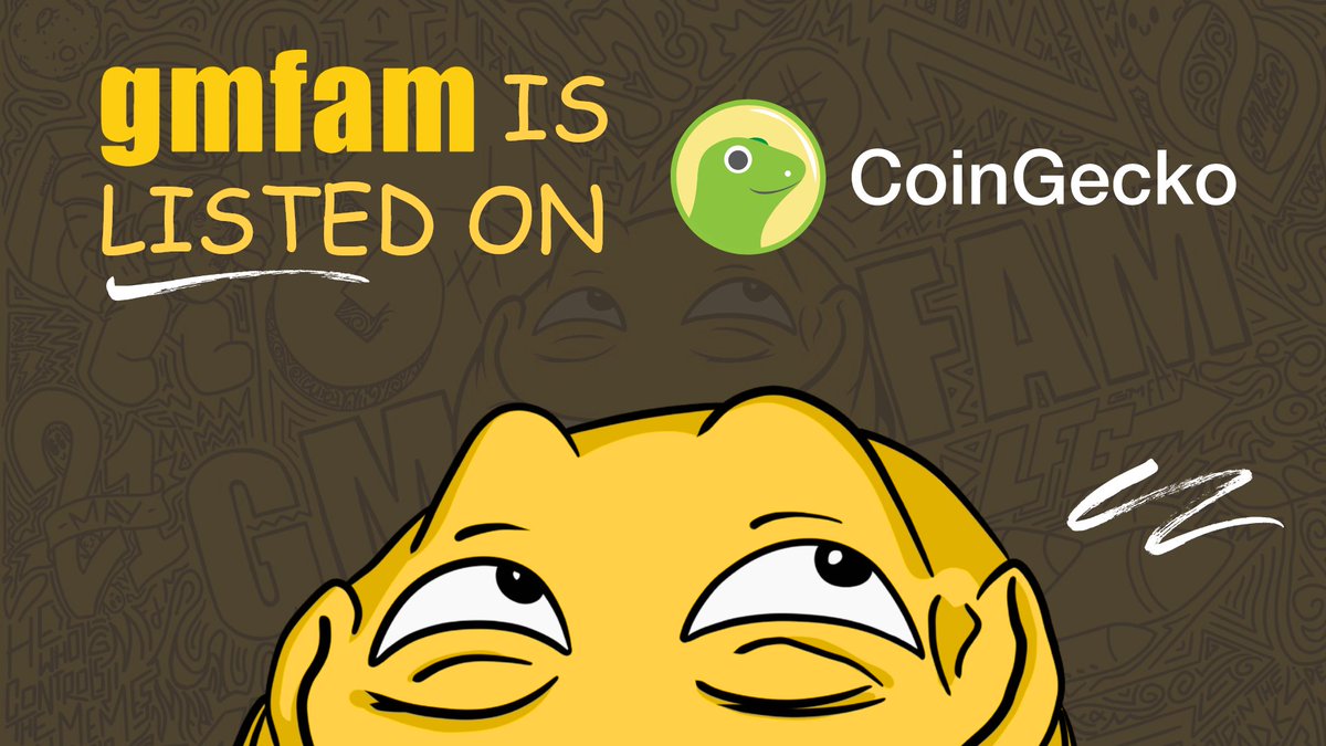 GMfam_ily's tweet photo. $GMFAM is now live on Coingecko too fam!  
https://t.co/tXIkS3E6wv

Time to increase the momentum even more 🔥🌞
#memecoin

Credits 
-------- 
Graffiti Art: @rainz06
Design: @jumperz https://t.co/1CtPbvdjuH