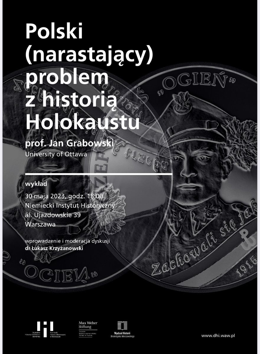 Prof. Jan Grabowski na wykładzie zorganizowanym przez Niemiecki Instytut Historyczny w Warszawie.

„Kto rządzi przeszłością, w tego rękach jest przyszłość; kto rządzi teraźniejszością, w tego rękach jest przeszłość.”

George Orwell, „Rok 1984”
