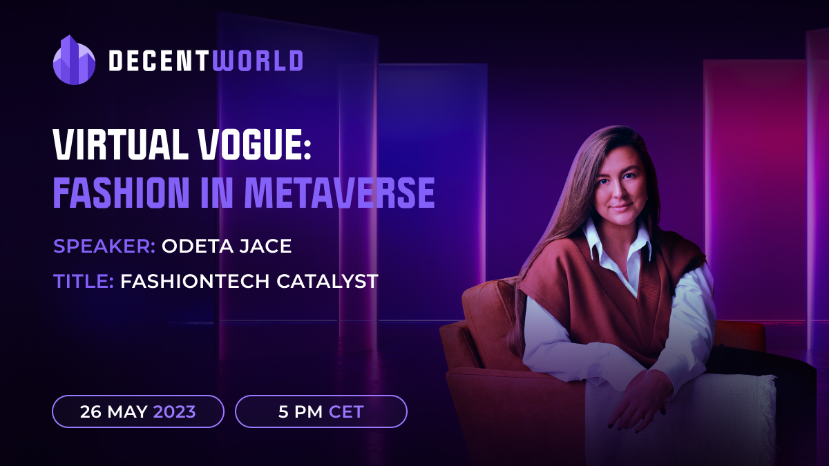 #Fashion in the #Metaverse is up and coming! 👗

Joining us for our next Twitter Spaces is <a href="/OdetaJace/">Odeta🔮 〰️</a>! 

We'll talk all #fashion and #metaverse 

See you there 👋⚡

x.com/i/spaces/1Mnxn…

#NFTProject #CryptoProject #Vogue