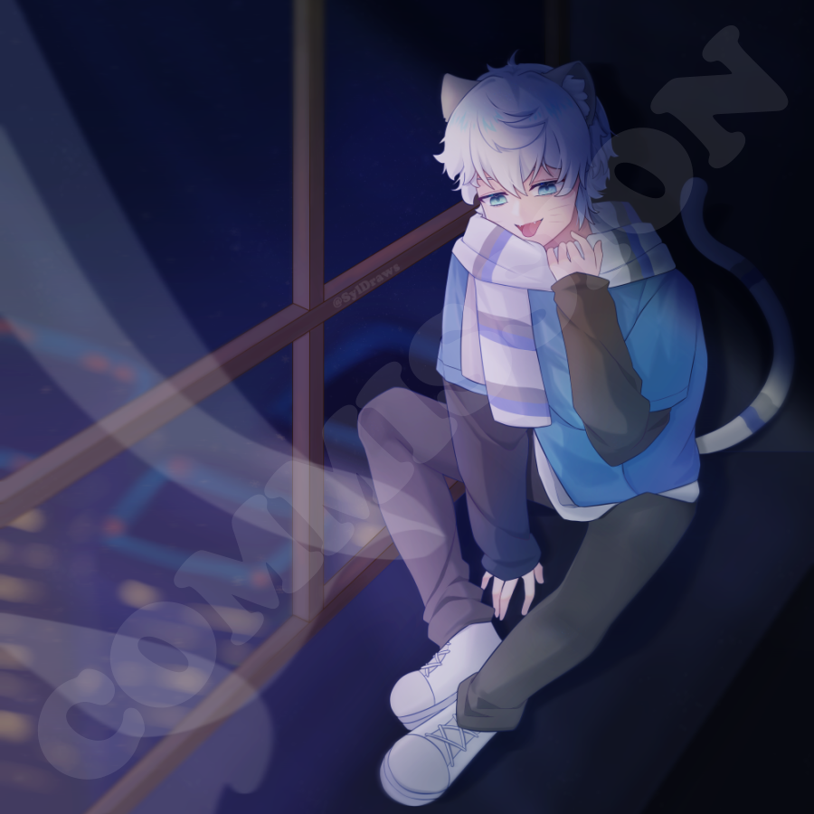 SylDraws's tweet photo. #Commission  for @WaterBlue64 ~ our boi so adorable ahhhhh <3

#digitalart #Vtuber https://t.co/YTEwU4r8Fc