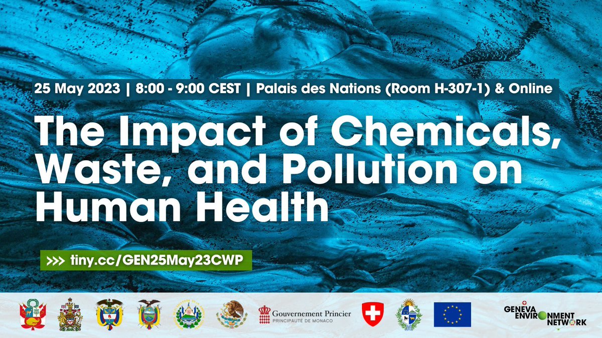 Taking place soon!

Join this event where co-sponsors and stakeholders will discuss the importance of a draft resolution on chemicals, waste, pollution & human health tabled at #WHA76.

📍 PDN & Online
▶️ tiny.cc/GEN25May23CWP