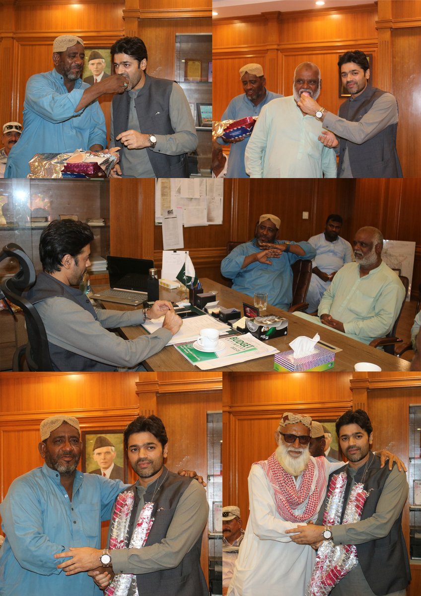 dmc_complaints's tweet photo. People's United Workers Union District Keamari President Haji Kareem Baloch and General Secretary Haroon  congratulating Mr. Hammad ND Khan on becoming Administrator of DMC South. https://t.co/nl8JwpyRXk