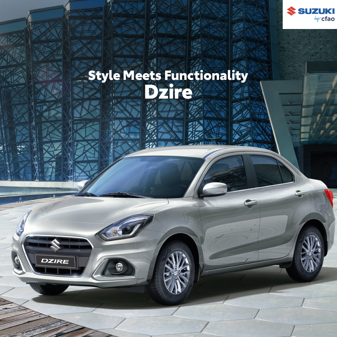 SuzukiCFAOKE's tweet photo. The Suzuki Dzire is the perfect blend of style and functionality. Plus, its aerodynamic design makes every drive more efficient and enjoyable. Book your test drive here: https://t.co/adWMosLbVO. #CompactConfidence #Suzuki #CFAOMotorsDrivesKenya https://t.co/8xUVJa2FhM