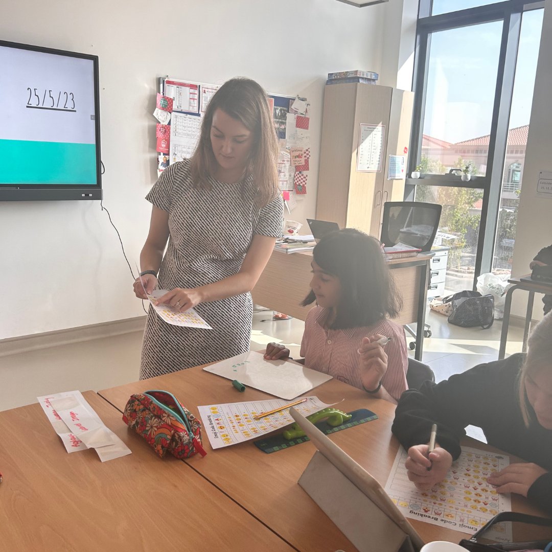 InfoECDubai's tweet photo. Counting our way to success! 📚🔢✏️ Year 6 students stepping into secondary school with confidence, tackling challenging math concepts like pros. #TransitioningToSecondary #MathematicsMasters https://t.co/hAMYqgcnFG